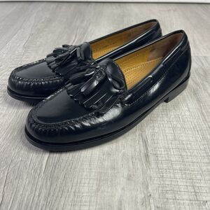 NEW Cole Haan Men's 8 D Pinch Tassel Kiltie Cordovan Black Loafers Slip-On S